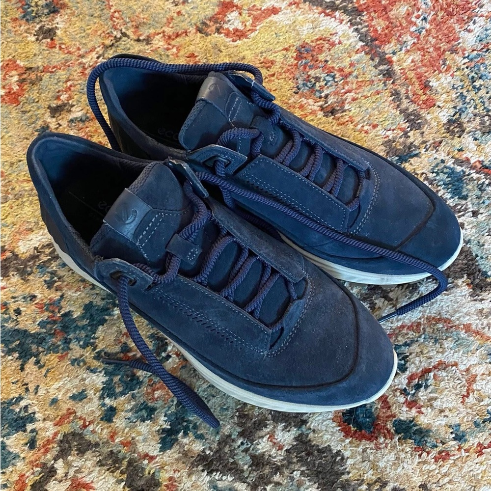 Ecco Navy Casual Sneakers